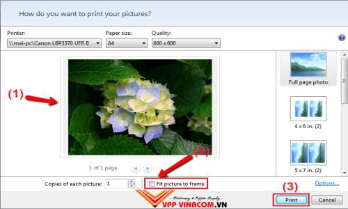 cách in ảnh trên máy tính