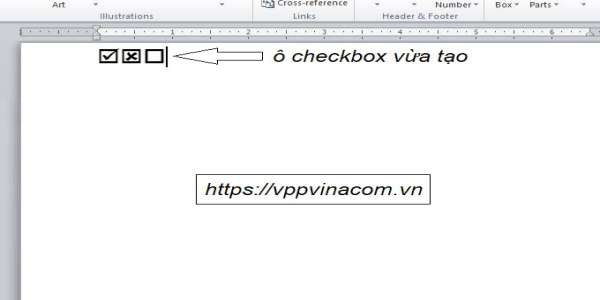 cách tạo ô checkbox trong word