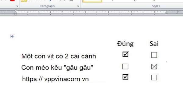 2 Cách tạo ô tích (Checkbox) trong Word 2010, 2007, 2013, 2016 ...