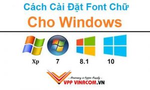 cách add font chữ trong windows