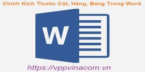 chỉnh kích thước cột hàng bảng trong word