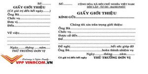 mẫu giấy giới thiệu công ty