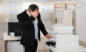 máy in bị kẹt giấy