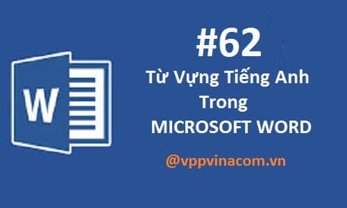 từ vựng tiếng anh trong microsoft word