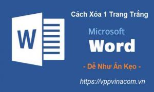 xóa trang trong word